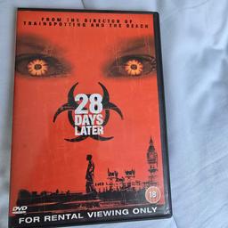 28 Days Later Dvd movie, Excellent condition, collection nn5 Northampton or can post at buyers expense, No sphock wallet please.