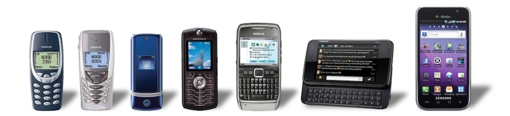 Evolution of mobile phones