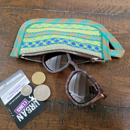 Upcycled Zippered Purse - Small [Land]