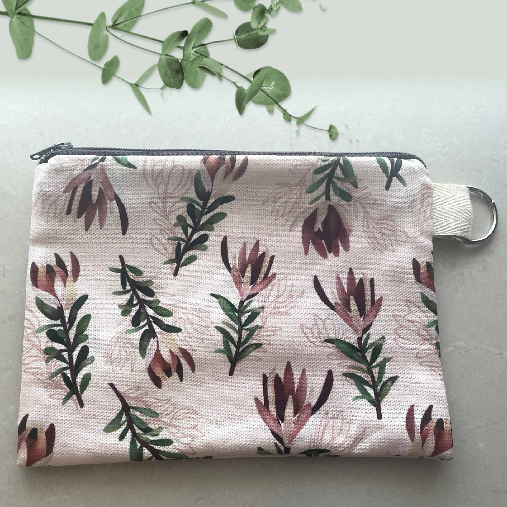 zp-021-Australian-Leucadendron-Zipper-Pouch-B