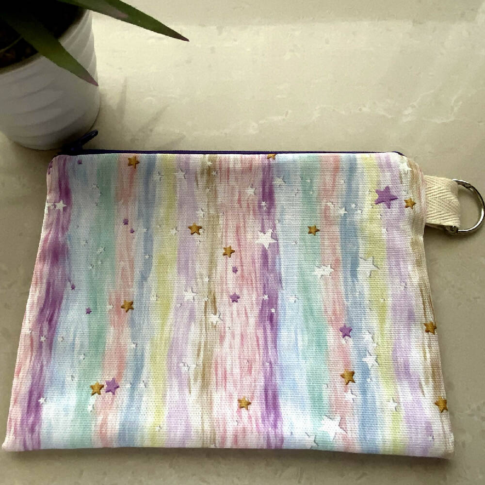 zp-008-Pastel-Stripes-Sparkles-Stars-Zipper-Pouch-B