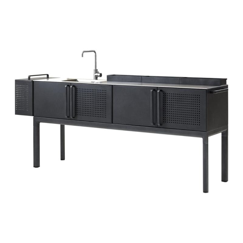 Drop Kitchen Wide Module With Table Top (50x200cm) Incl Sink