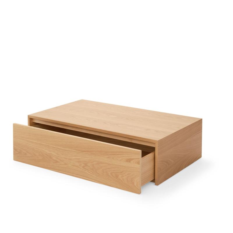 Mass Coffee Table With Drawer, High