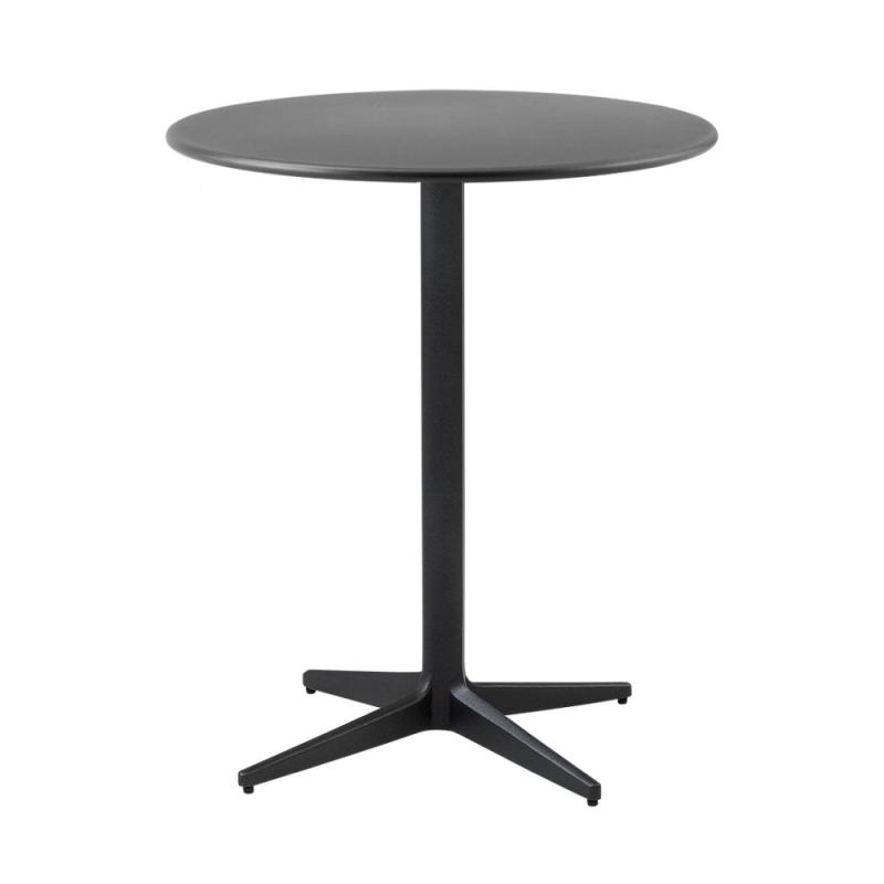 Drop Cafe Table, Ø60cm, Lava Grey Base, Lava Grey Top