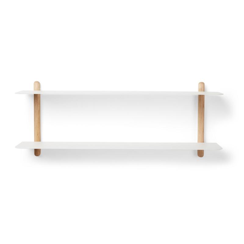 Nivo Shelf F, Light Oak / White