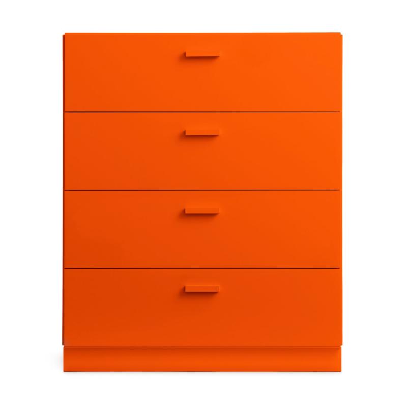 Relief Chest Of Drawers With Plinth, Wide