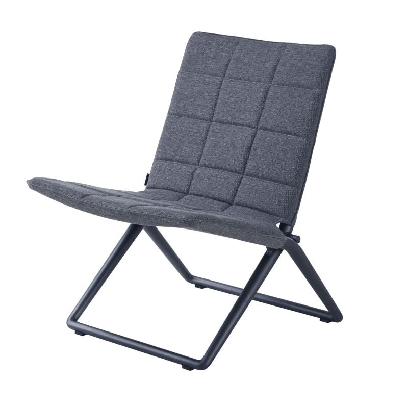 Traveller Lounge Folding Chair, Grey