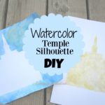 Watercolor Temple Silhouette DIY