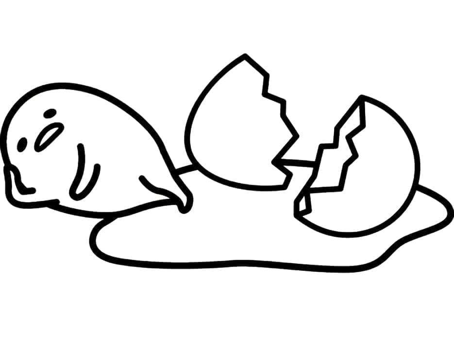 Målarbild Enkel Gudetama