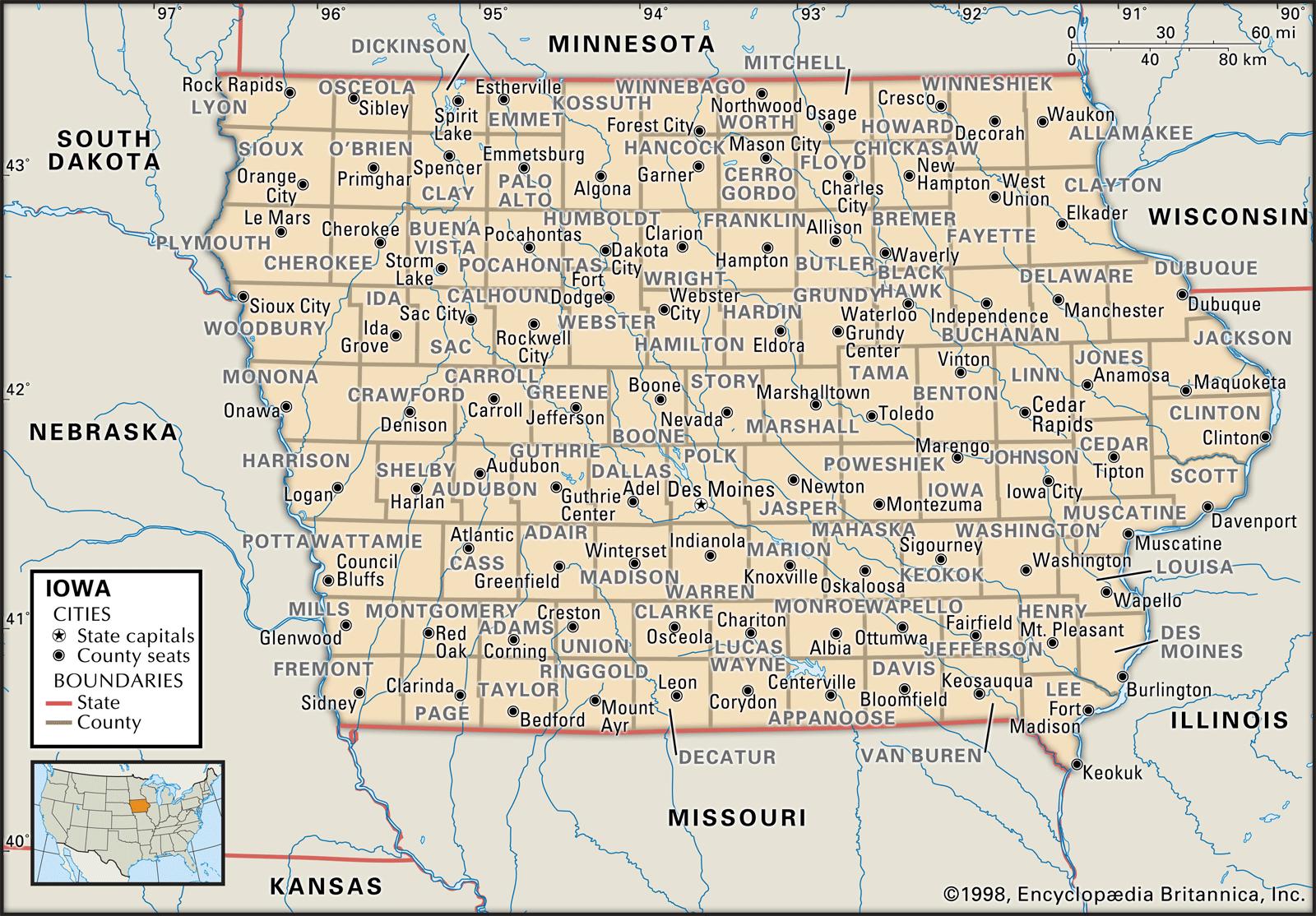 Boone Iowa Plot Map