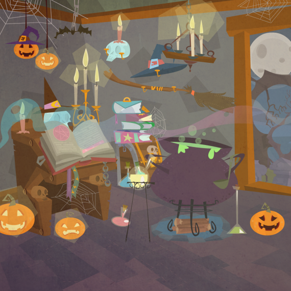 Halloween decor - the witch house - emojer