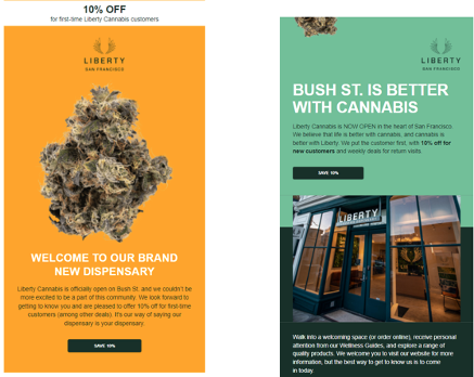 liberty cannabis email marketing