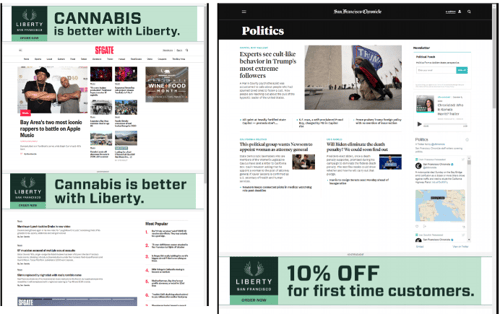 cannabis display ads