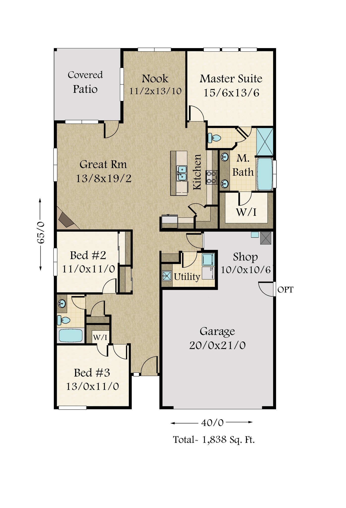 Small modern house blueprint - sekazones