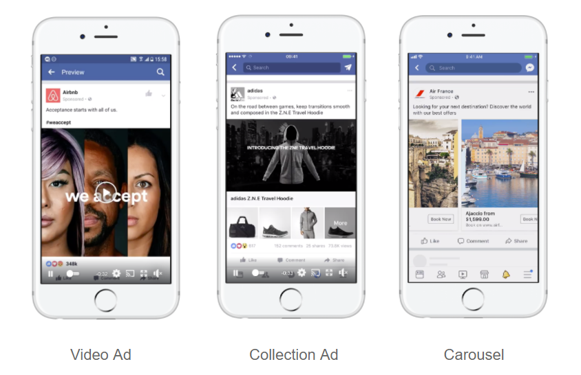 Facebook app ad creatives