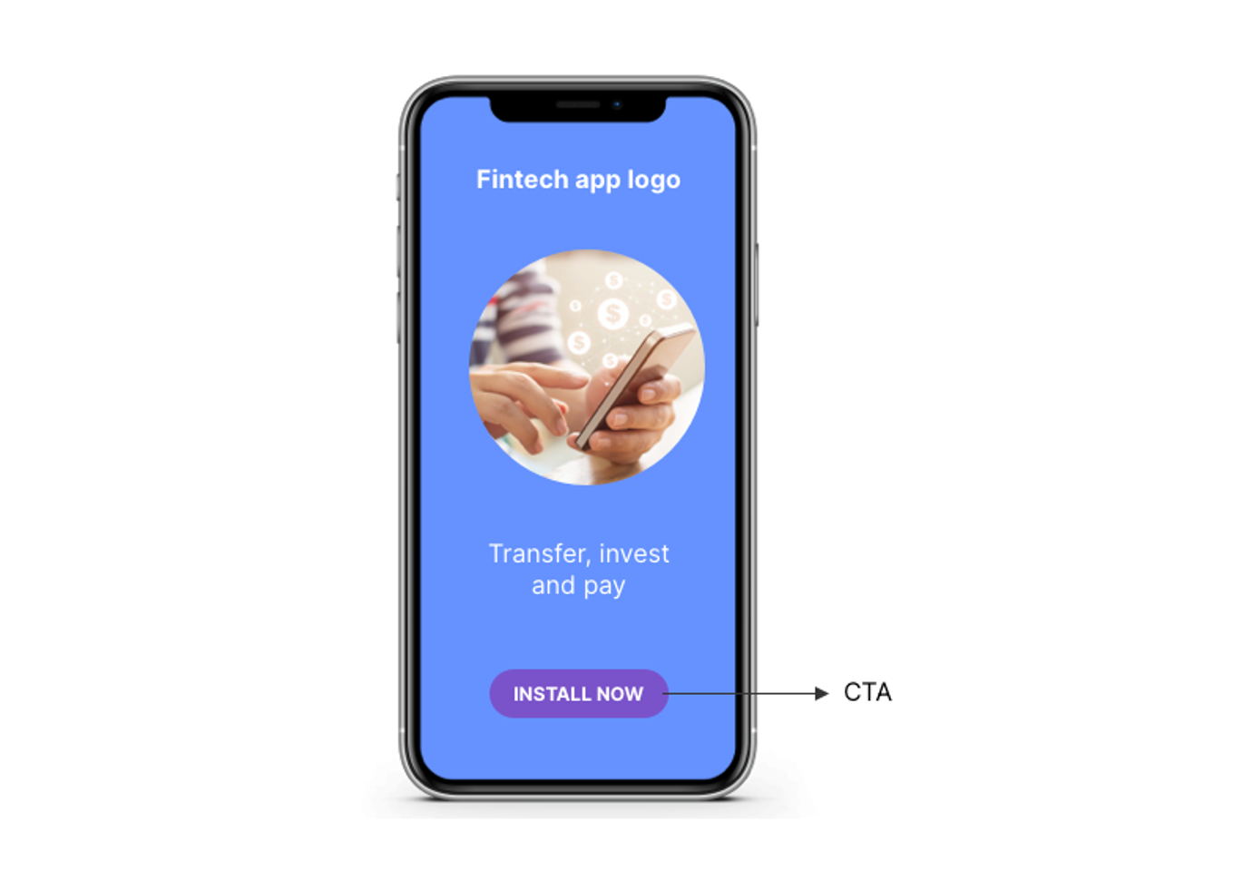 Mobile ad CTA