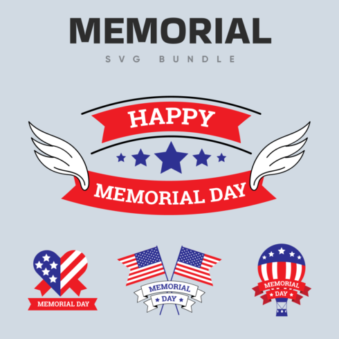 Happy memorial SVG bundle.