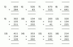 Addition Worksheet For Grade 3