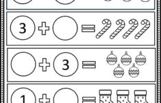 Free Christmas Math Worksheets For Kindergarten – Eduflakes regarding Christmas Math Addition Worksheets