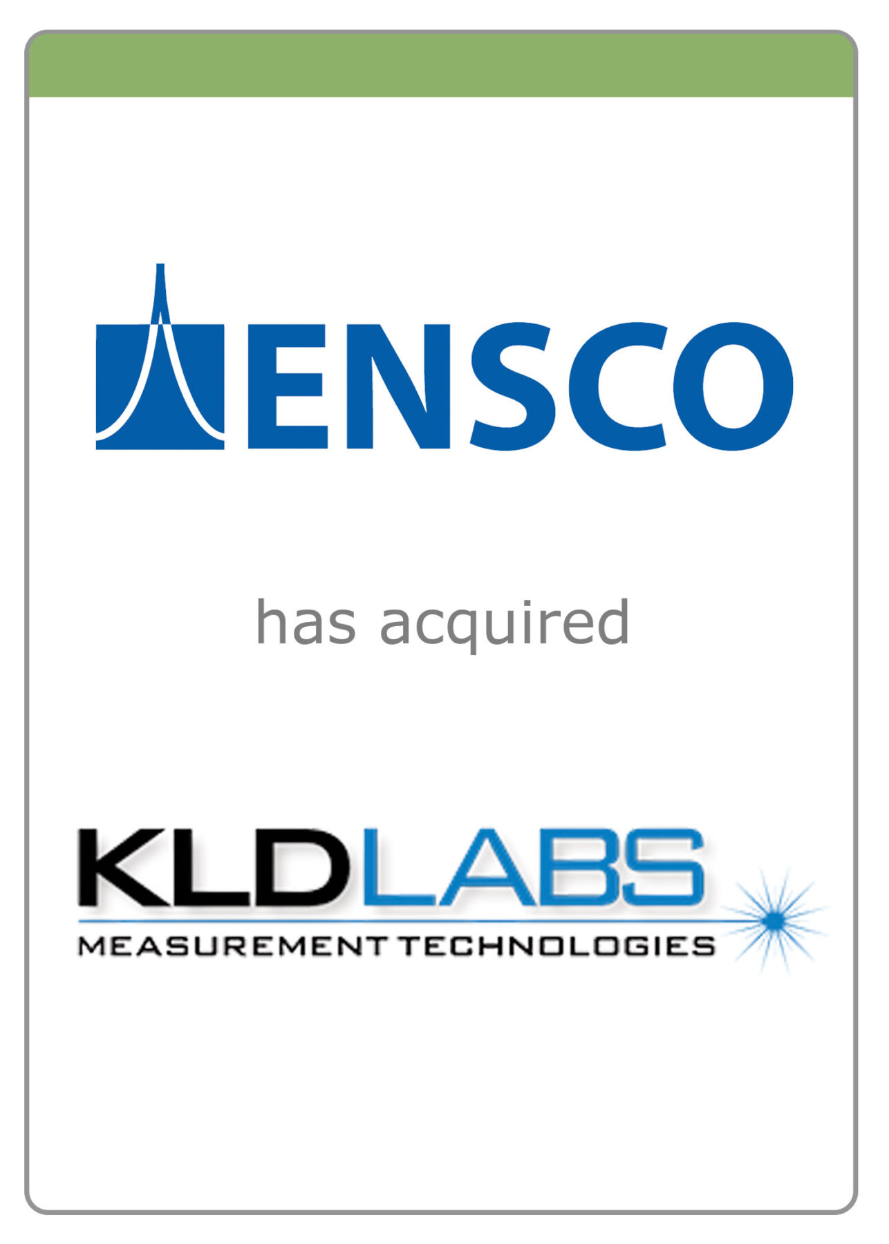 The McLean Group advises ENSCO on its acquisition of KLD Labs