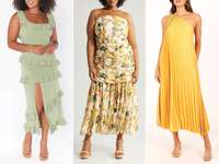 Three wedding guest cocktail dresses 