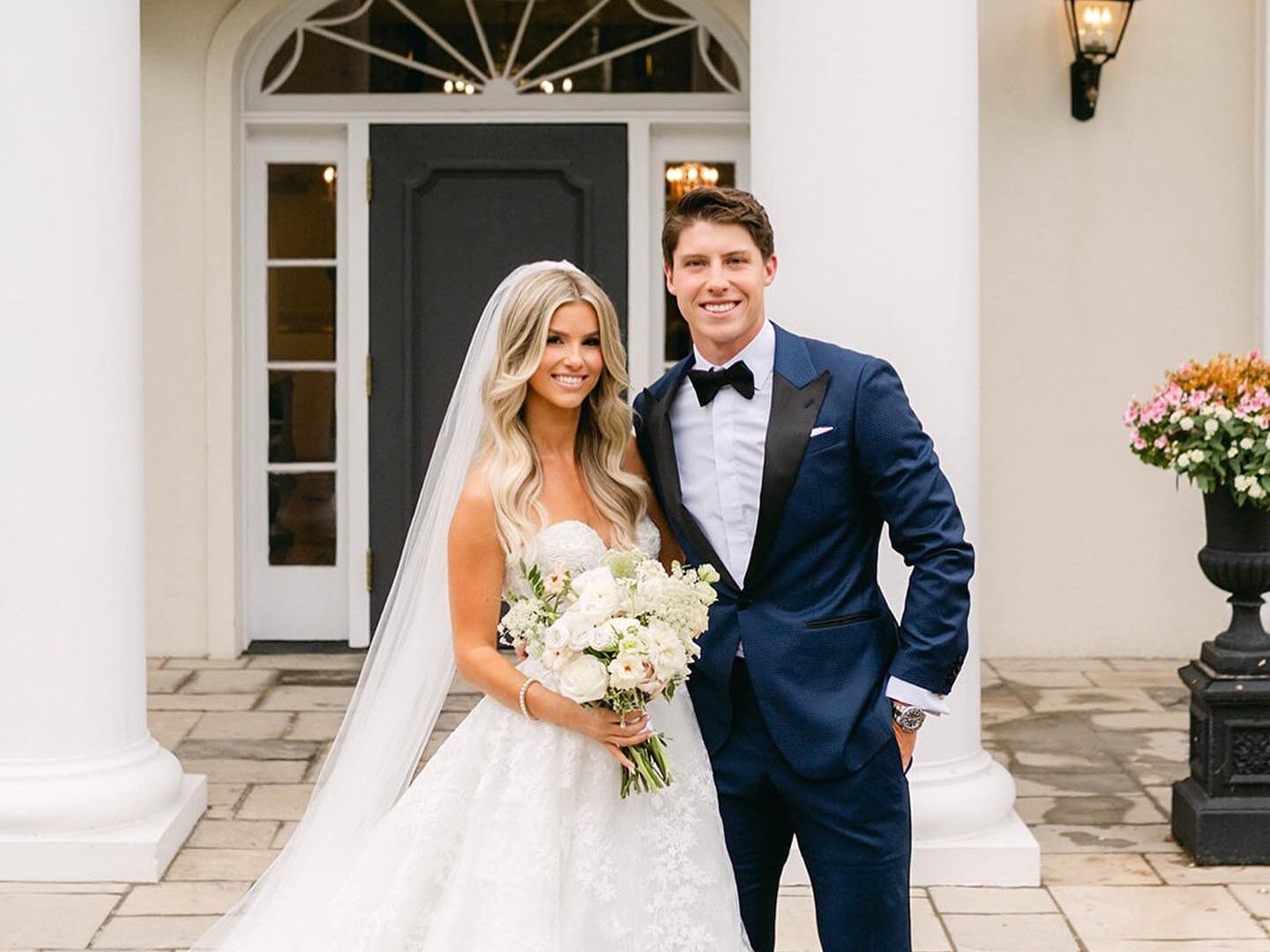 Mitch Marner and his wife Stephanie