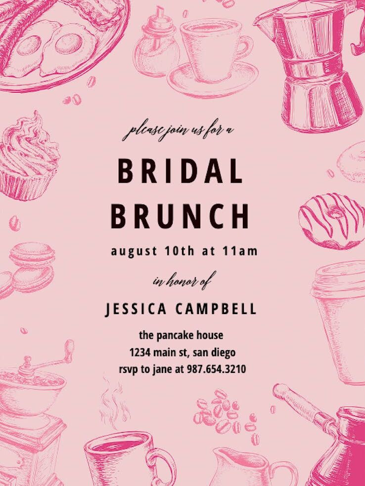 Bridal brunch invitation