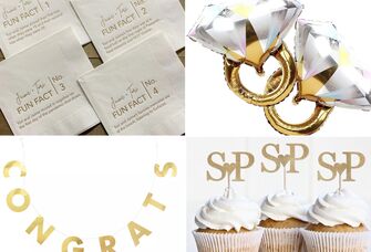 Easy and affordable engagement party decorations