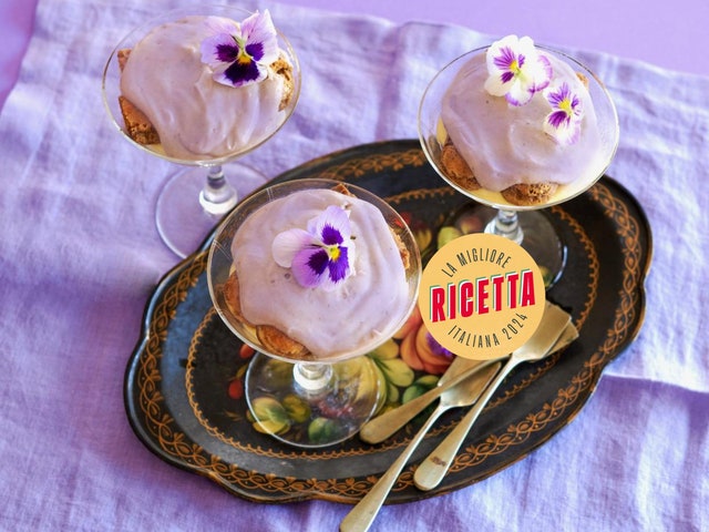 Tiramisù alla violetta, dolce italiano per eccellenza