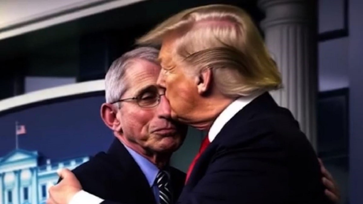 Il deepfake che mostra Donald Trump e Anthony Fauci abbracciati