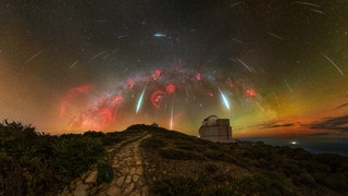 A Cosmic Firework the Geminid Meteor Shower © Jakob Sahner