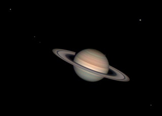 Saturn with Six Moons © Andy Casely
