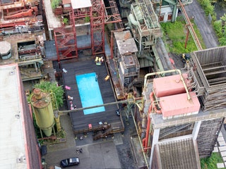 Piscina nelle miniere di carbone dello Zollverein