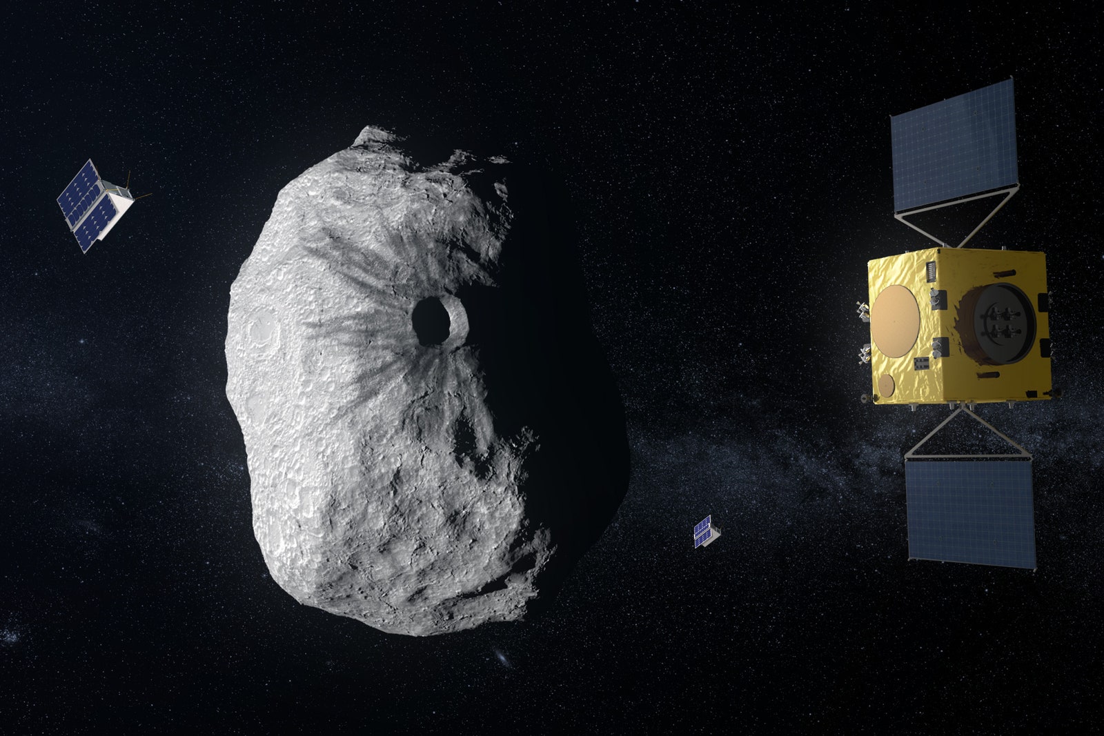 Sta per partire Hera, la missione Esa diretta verso l’asteroide colpito dalla Nasa nel 2022