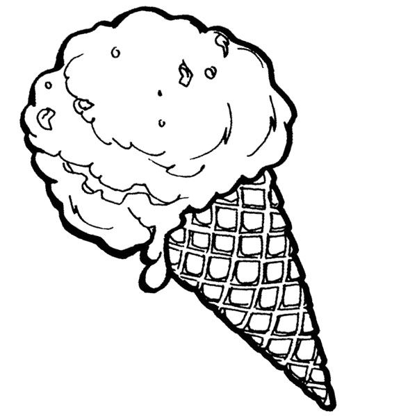 Snow Cone Coloring Pages