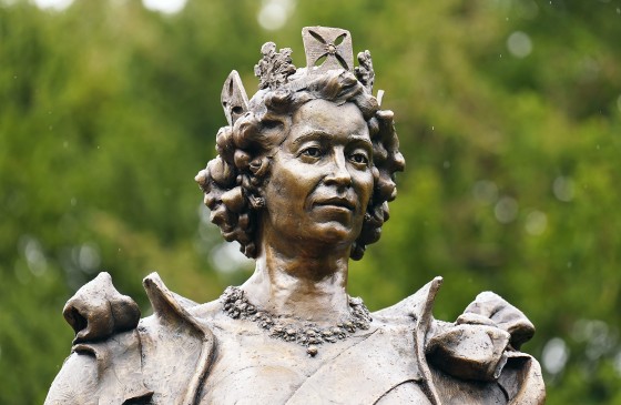 A statue of the late Queen Elizabeth II