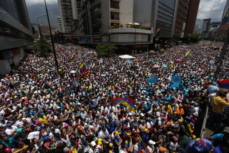 Image: Oppostion protests continue in Venezuela
