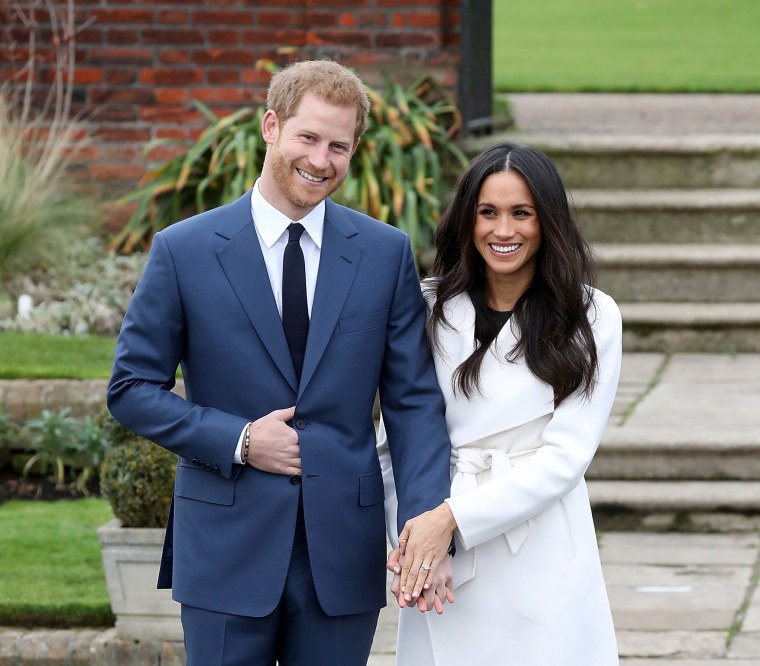 Image: Announcement of Prince Harry's engagement to Meghan Markle