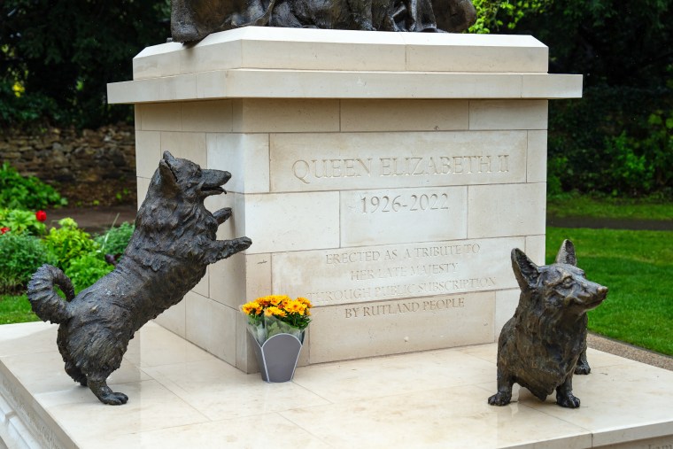 A newly-unveiled statue of Queen Elizabeth II