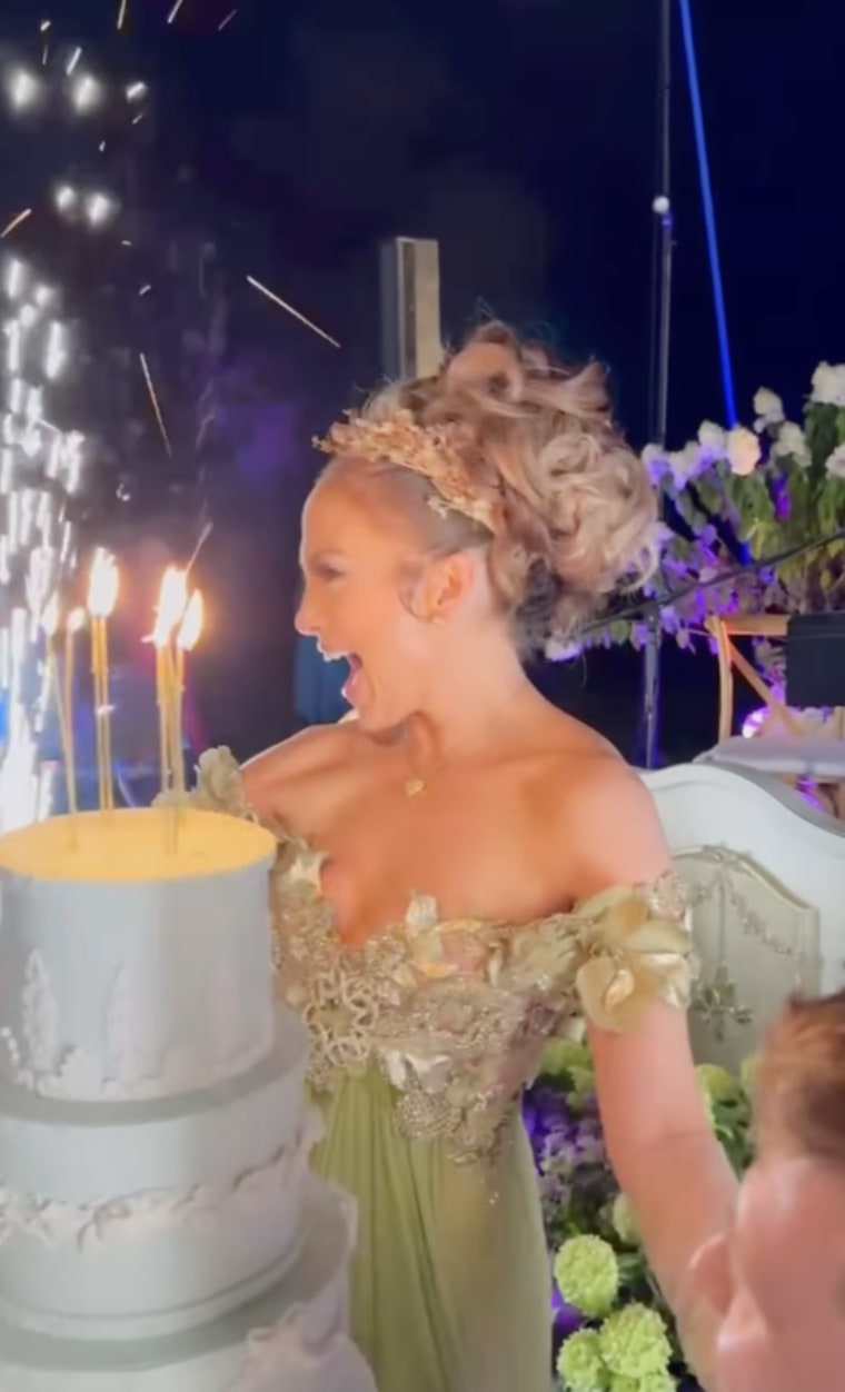 Jennifer Lopez posts from her 'Bridgerton'-themed 55th birthday party