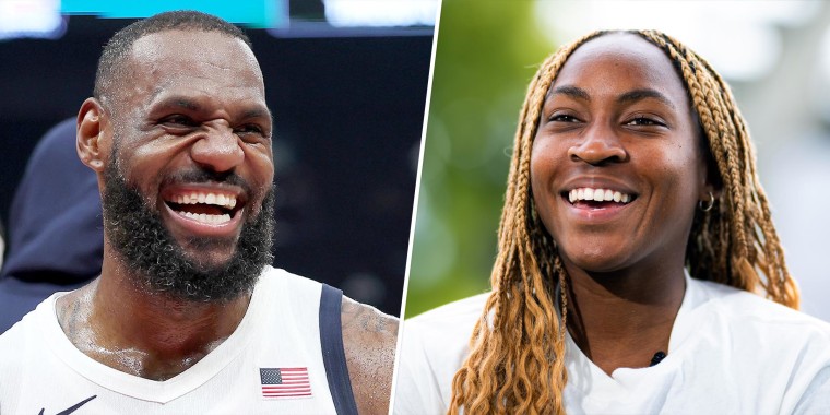 Lebron James and Coco Gauff