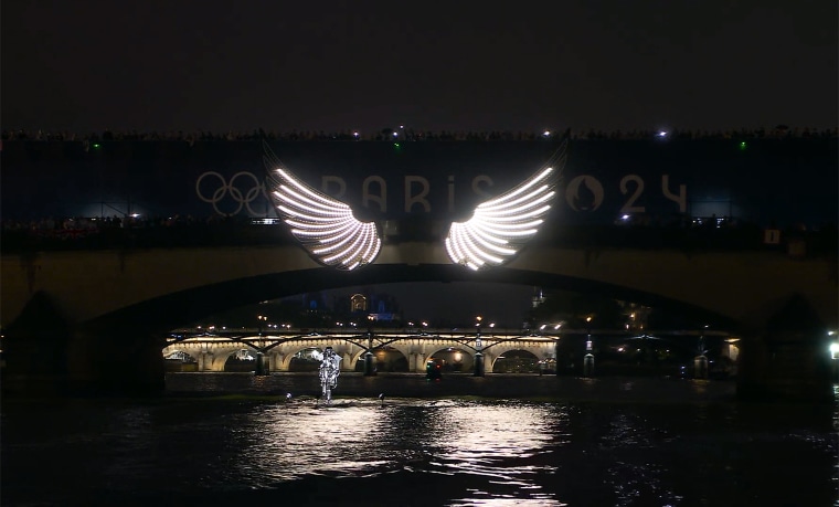 Illuminated wings.