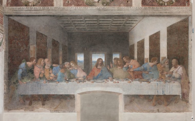 The Last Supper or Cenacolo by Leonardo da Vinci. 