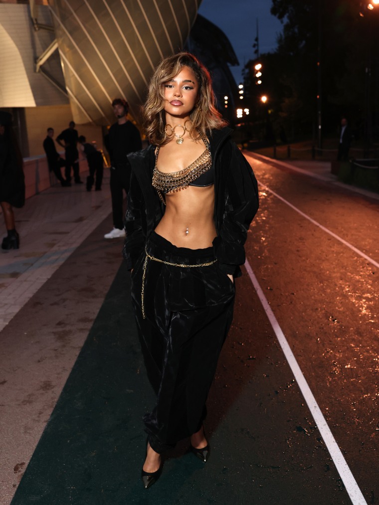 Tyla at the Prelude to the Olympics on July 25, 2024 in Paris.