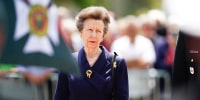 Princess Anne attends a ceremony to mark the 80th anniversary of D-Day, at Place des Canadiens in Bretteville-l'Orgueilleuse, Normandy, France