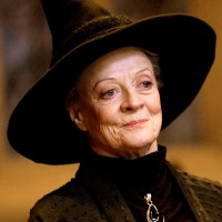 Maggie Smith in Harry Potter still.