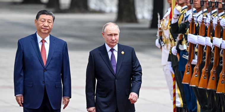 Vladimir Putin and Xi Jinping.