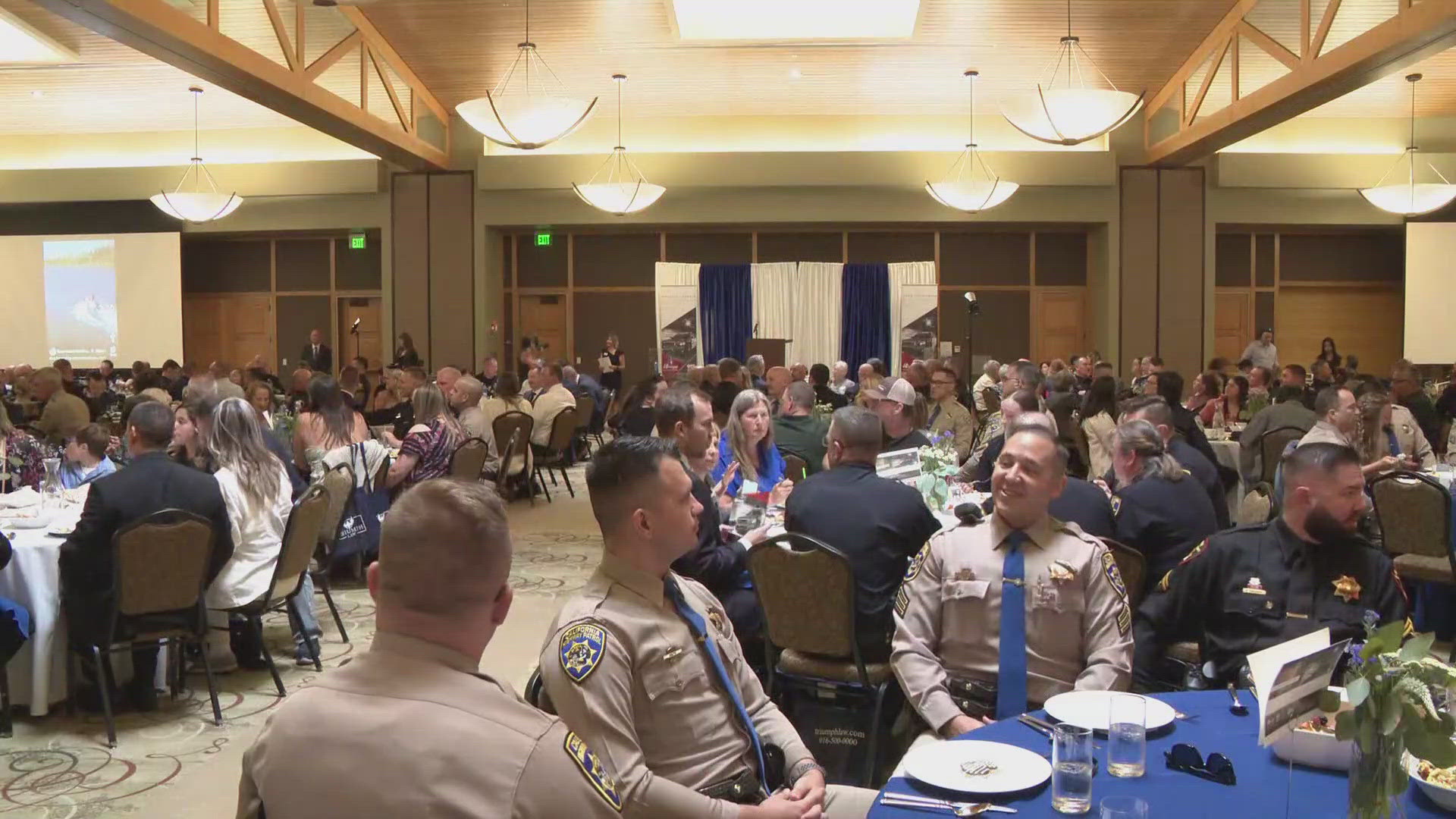 85 police agencies from across Northern California were on hand for the ceremony.