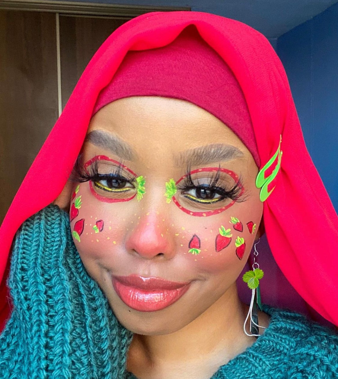 strawberry Halloween makeup