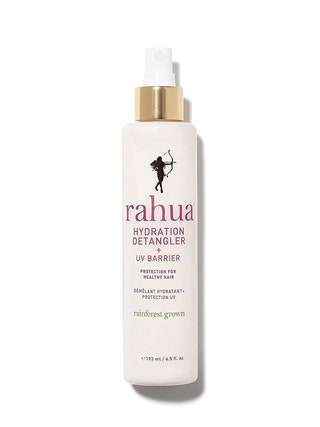 Rahua Hydration Detangler  UV Barrier white spray bottle on white background